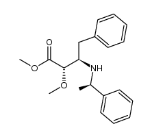 methyl (2S,3R)-2-methoxy-4-phenyl-3-[(R)-1-phenylethylamino]butanoate结构式