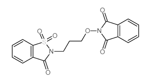 1H-Isoindole-1,3(2H)-dione,2-[3-(1,1-dioxido-3-oxo-1,2-benzisothiazol-2(3H)-yl)propoxy]-结构式