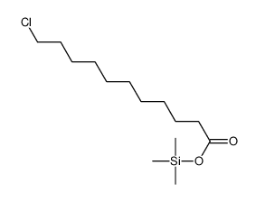 11-Chloroundecanoic acid trimethylsilyl ester Structure