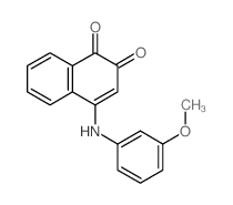 1,2-Naphthalenedione,4-[(3-methoxyphenyl)amino]- structure