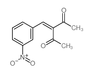 2,4-Pentanedione,3-[(3-nitrophenyl)methylene]-结构式