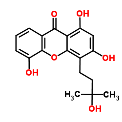 1,3,5-Trihydroxy-4-(3-hydroxy-3-methylbutyl)xanthone picture