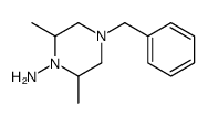 4-benzyl-2,6-dimethyl-piperazin-1-amine结构式