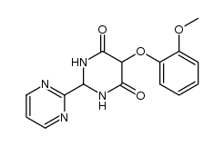 5-(2-methoxyphenoxy)-2-(pyrimidin-2-yl)tetrahydropyrimidine-4,6-dione结构式