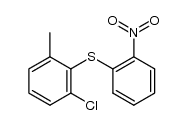1-chloro-3-methyl-2-(2-nitro-phenylsulfanyl)-benzene Structure