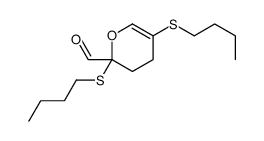 2,5-bis(butylsulfanyl)-3,4-dihydropyran-2-carbaldehyde Structure