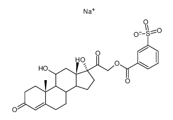 hydrocortisone 21-(sodium 3-sulphonatobenzoate) picture