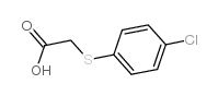 (4-氯苯基巯基)乙酸结构式