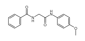 N-(2-((4-methoxyphenyl)amino)-2-oxoethyl)benzamide结构式
