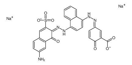 disodium 5-[[4-[(7-amino-1-hydroxy-3-sulphonato-2-naphthyl)azo]-1-naphthyl]azo]salicylate Structure