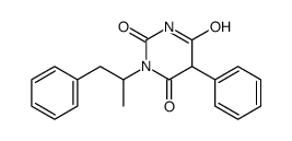 5-phenyl-1-(1-phenylpropan-2-yl)-1,3-diazinane-2,4,6-trione结构式