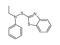 N-(1,3-benzothiazol-2-ylsulfanyl)-N-ethylaniline Structure