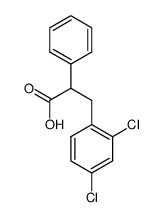 (±)-3-(2,4-dichlorophenyl)-2-phenylpropanoic acid Structure
