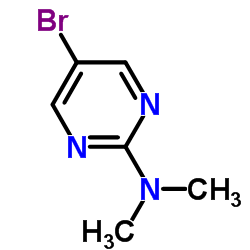 5-溴-2-(二甲基氨基)嘧啶结构式