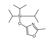 (2-methyl-1,3-oxazol-4-yl)oxy-tri(propan-2-yl)silane Structure