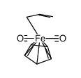 (η1-prop-2-enyl)dicarbonyl(η5-cyclopentadienyl)iron(II)结构式