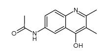 N-(4-hydroxy-2,3-dimethyl-[6]quinolyl)-acetamide Structure