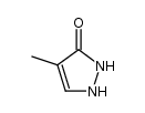 4-methyl-1,2-dihydro-pyrazol-3-one结构式