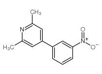 2,6-dimethyl-4-(3-nitrophenyl)pyridine Structure