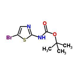 N-BOC-2-氨基-5-溴噻唑结构式