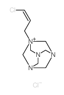 1-(3-CHLOROALLYL)-3,5,7-TRIAZA-1-AZONIAADAMANTANE CHLORIDE Structure