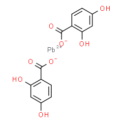 lead bis(2,4-dihydroxybenzoate) Structure