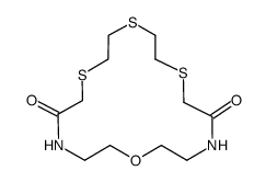1,7-diaza-4-oxa-10,13,16-trithiacyclooctadecan-8,18-dione结构式