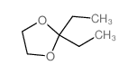 3-Pentanone, cyclic 1, 2-ethanediyl acetal Structure