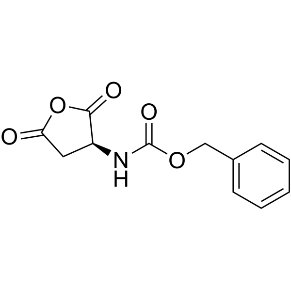 n-carbobenzyloxy-l-aspartic anhydride Structure