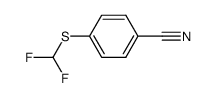 4-((difluoromethyl)thio)benzonitrile结构式