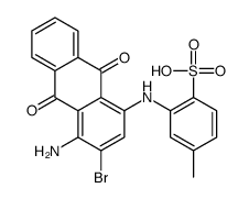 4-[(4-amino-3-bromo-9,10-dihydro-9,10-dioxo-1-anthryl)amino]toluene-3-sulphonic acid结构式
