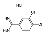 3,4-Dichlorobenzene-1-carboximidamide hydrochloride Structure