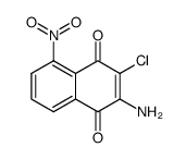 2-amino-3-chloro-5-nitro-1,4-naphthoquinone结构式