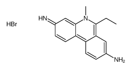 6-ethyl-5-methylphenanthridin-5-ium-3,8-diamine,bromide结构式