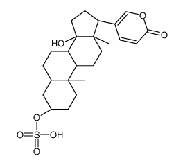 [(3S,10S,13R,14S,17R)-14-hydroxy-10,13-dimethyl-17-(6-oxopyran-3-yl)-1,2,3,4,5,6,7,8,9,11,12,15,16,17-tetradecahydrocyclopenta[a]phenanthren-3-yl] hydrogen sulfate Structure