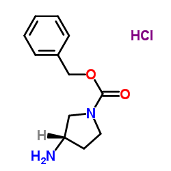 (S)-1-Cbz-3-氨基吡咯烷盐酸盐结构式