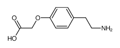 2-[4-(2-氨乙基)苯氧基]乙酸结构式
