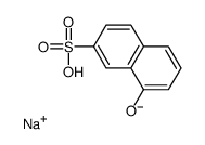 Sodium 8-hydroxy-2-naphthalenesulfonate Structure