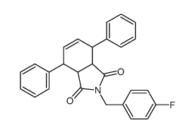 2-[(4-fluorophenyl)methyl]-4,7-diphenyl-3a,4,7,7a-tetrahydroisoindole-1,3-dione Structure