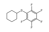 pentafluorophenyl-cyclohexyl thioether Structure