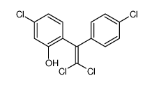 5-chloro-2-[2,2-dichloro-1-(4-chlorophenyl)ethenyl]phenol结构式