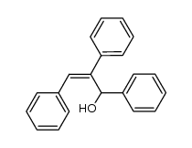 (Z)-1,2,3-triphenyl-prop-2-en-1-ol结构式