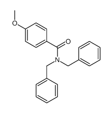 N,N-dibenzyl-4-methoxybenzamide Structure
