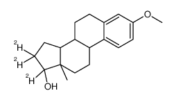 (8R,9S,13S,14S,17S)-3-Methoxy-13-methyl-7,8,9,11,12,13,14,15,16,17-decahydro-6H-cyclopenta[a]phenanthren-17-ol-d3结构式