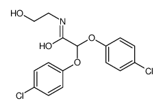 2,2-bis(4-chlorophenoxy)-N-(2-hydroxyethyl)acetamide Structure