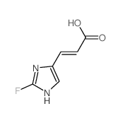 (E)-3-(2-fluoro-3H-imidazol-4-yl)prop-2-enoic acid结构式