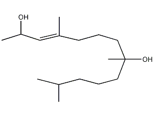 (3E)-4,8,12-Trimethyl-3-tridecene-2,8-diol Structure