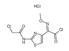 α-methoxyimino-α-[2-(chloroacetamido)thiazol-4-yl]acetyl chloride hydrochloric acid salt Structure