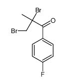 2,3-dibromo-1-(4-fluorophenyl)-2-methylpropan-1-one Structure