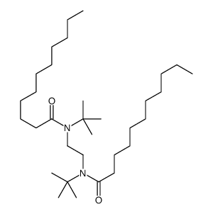 N-tert-butyl-N-[2-[tert-butyl(undecanoyl)amino]ethyl]undecanamide Structure